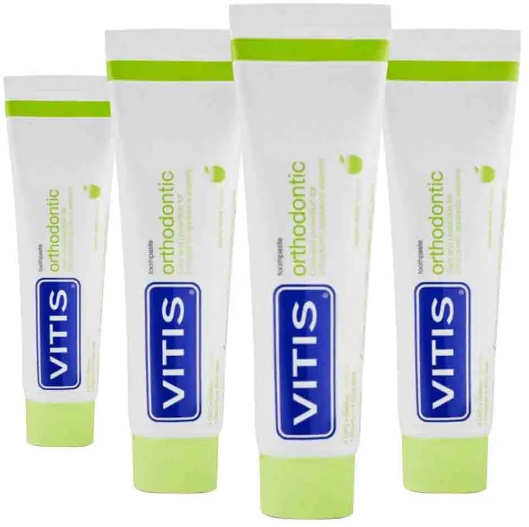 Vitis Orthodontic Tandpasta 4x75ml