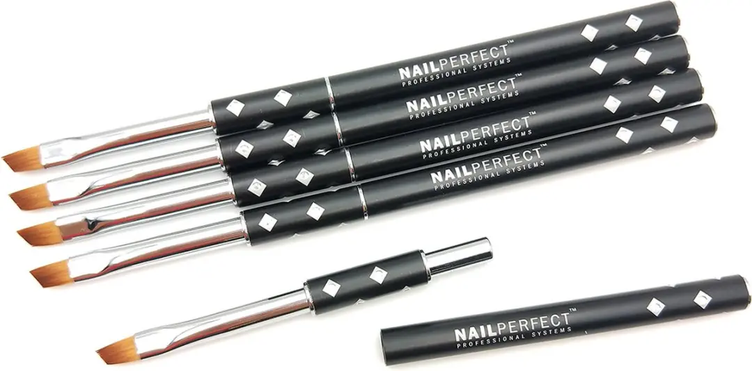 Nail Perfect Angular Gel Brush - Zwart