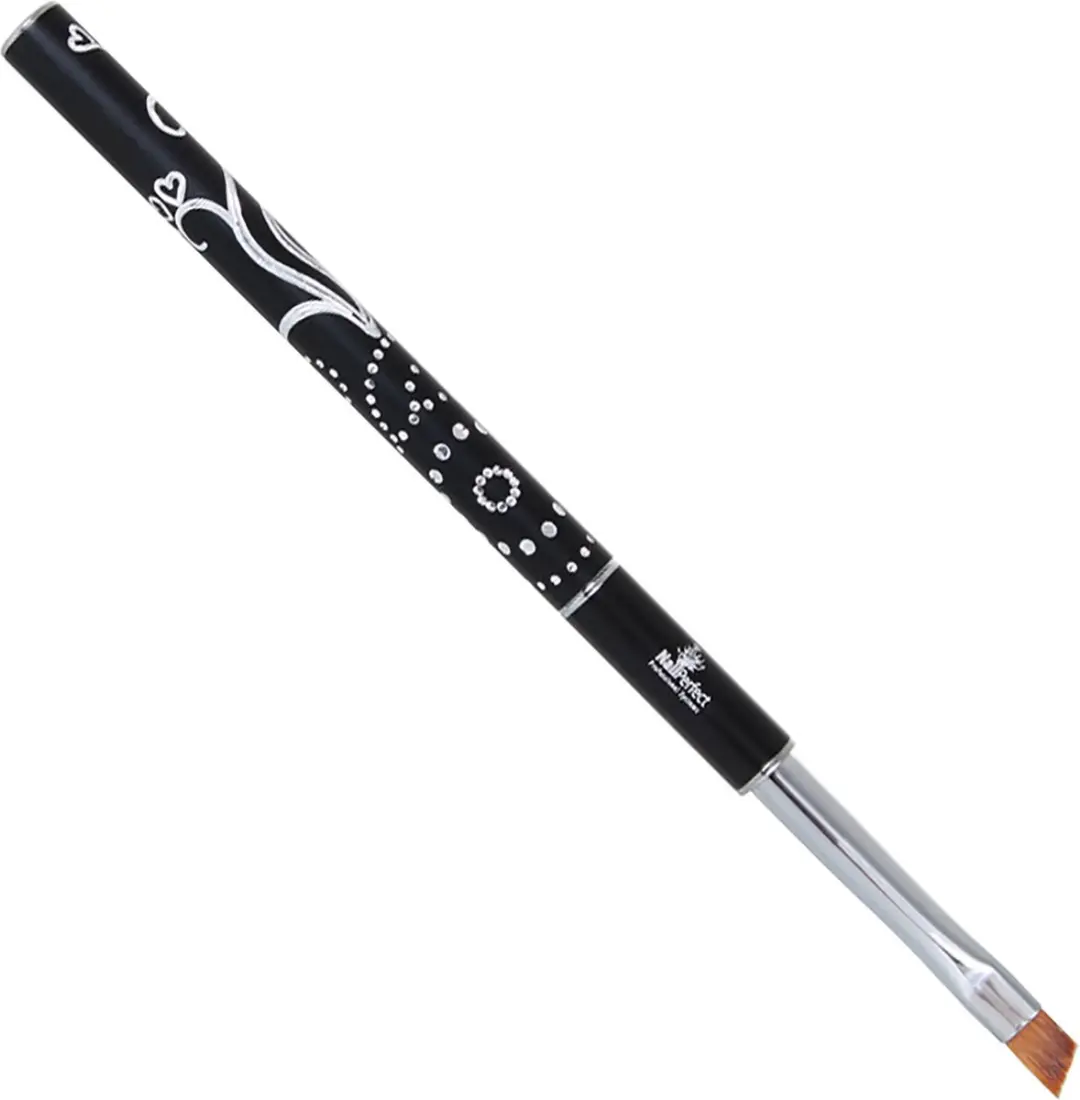 Nail Perfect Angular Gel Brush - Zwart