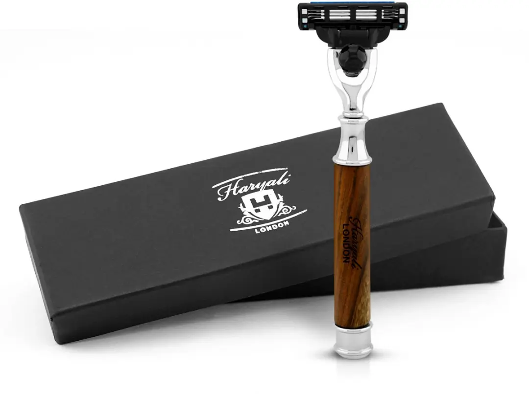 Haryali London 3 Edge Scheermes Wooden