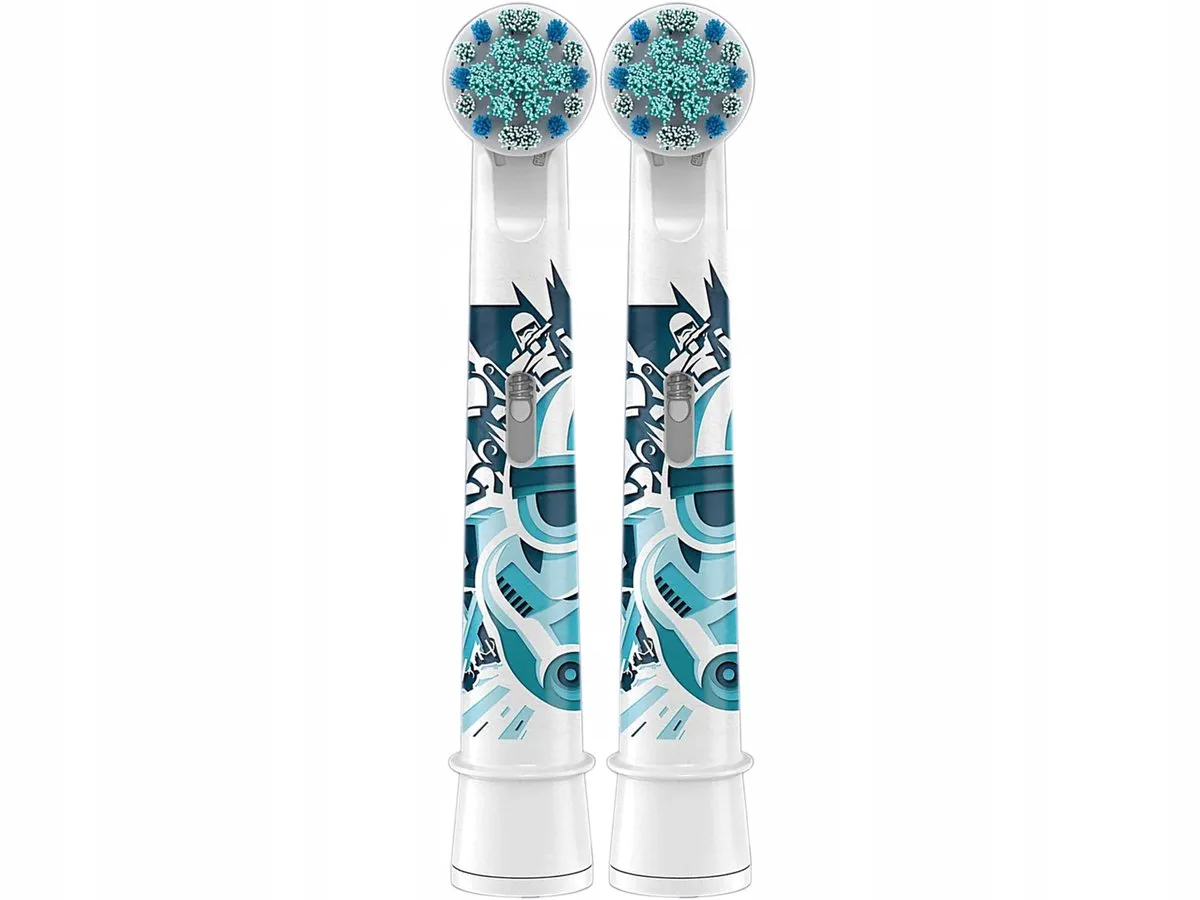 Oral-B EB10 Star Wars Opzetborstels - 2 Stuks - Blauw/Wit