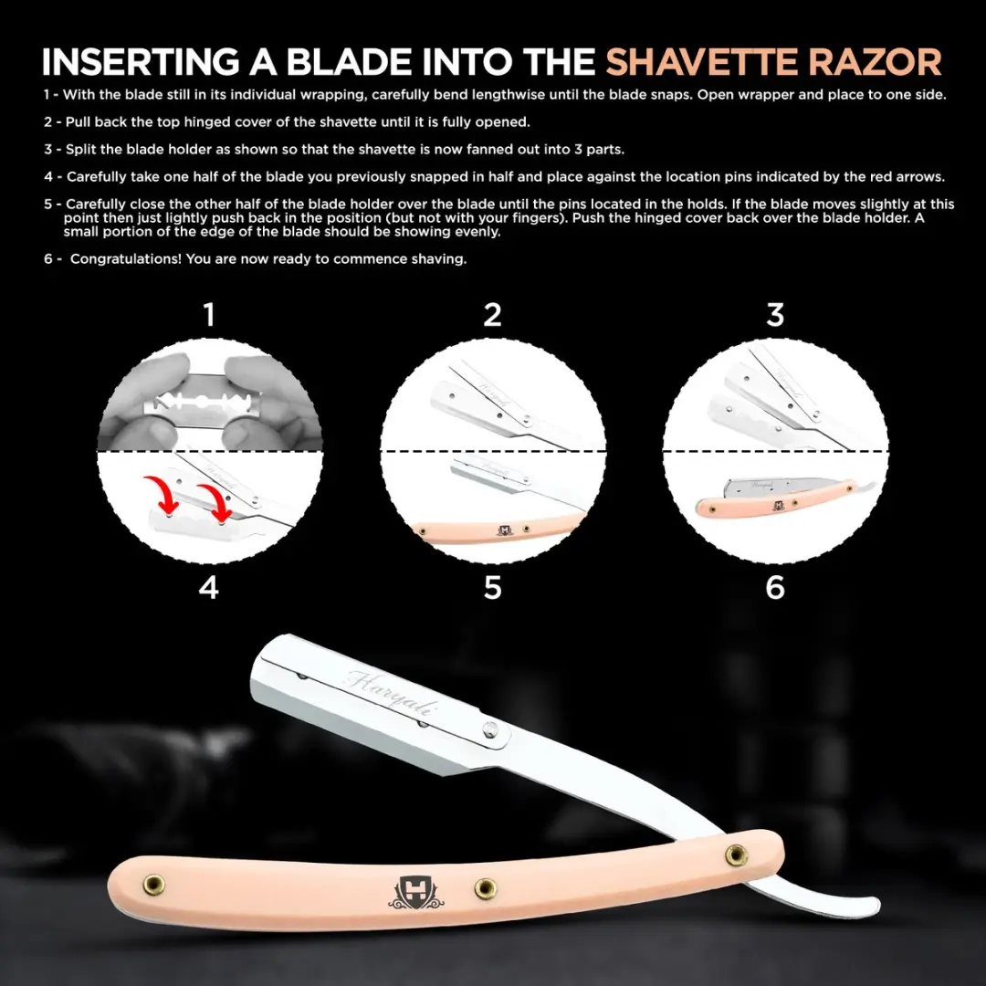 Haryali London Cutthroat Rasoi Rasoirs Roze Scheermes - 1 Stuks