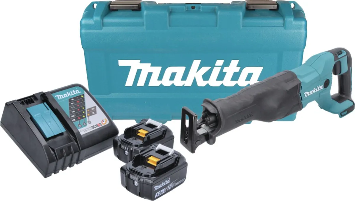 Makita DJR 186 RFK Reciprozaag - 18V + 2x 3.0Ah Accu + Lader - afbeelding 3 van 5