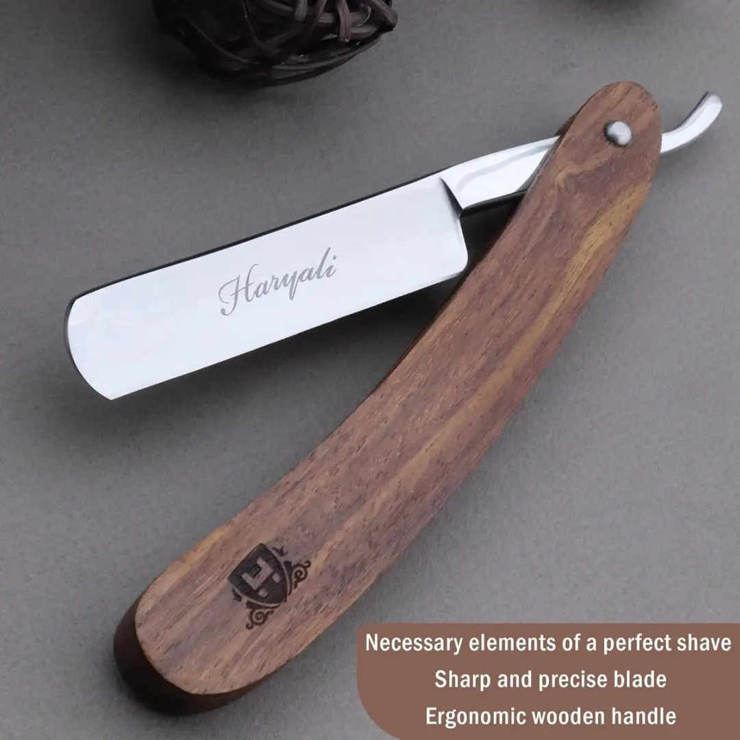 Haryali London Handgemaakte Scheerset - 6-delig - Houten kist