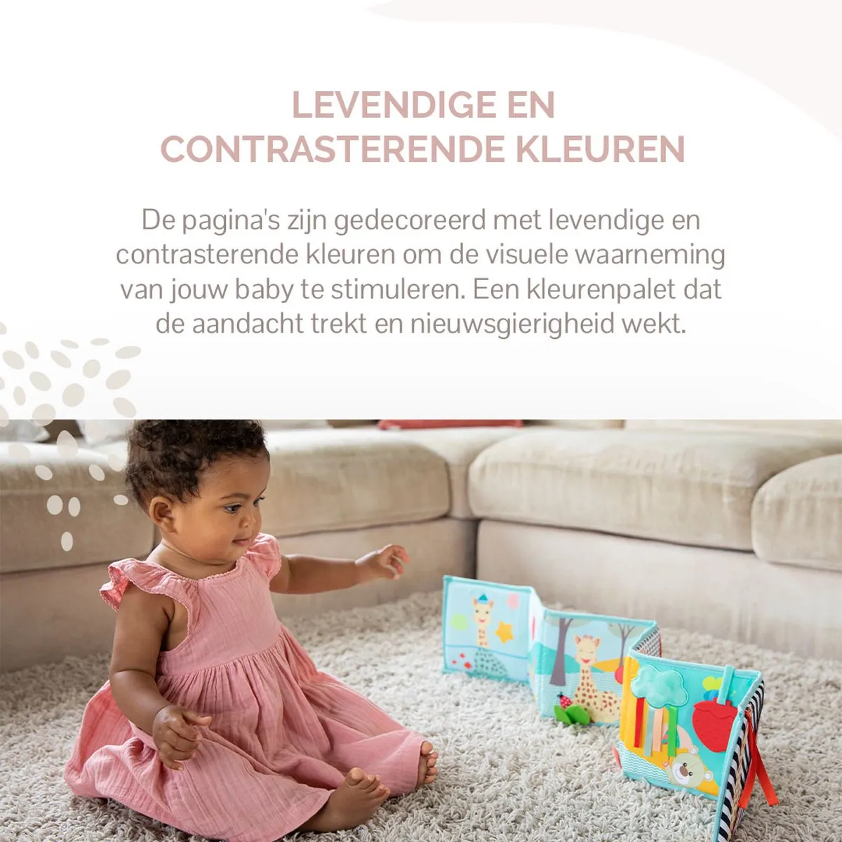 Sophie de Giraf Opvouwbaar Speelboek - 6 Pagina's - 94cm