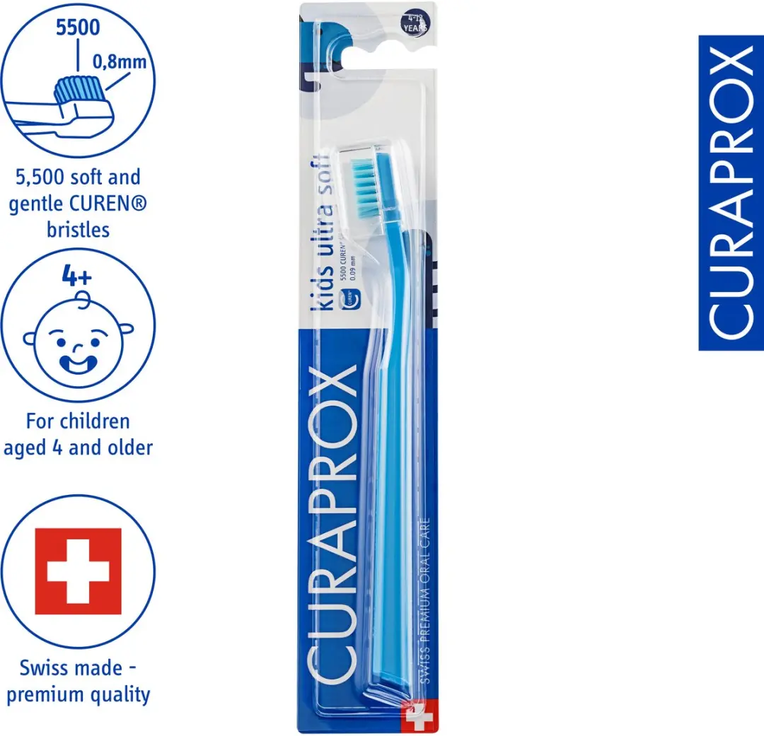 Curaprox Kids Ultra Soft Tandenborstel - Paars - afbeelding 6 van 6