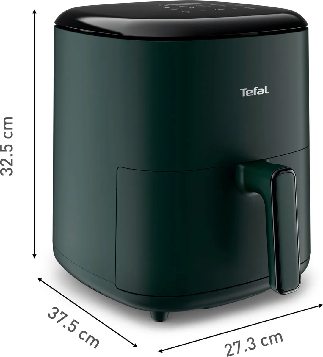 Tefal Easy Fry Max EY2453 Airfryer 5L - 1500W - 6 Personen - Donkergroen - afbeelding 6 van 6