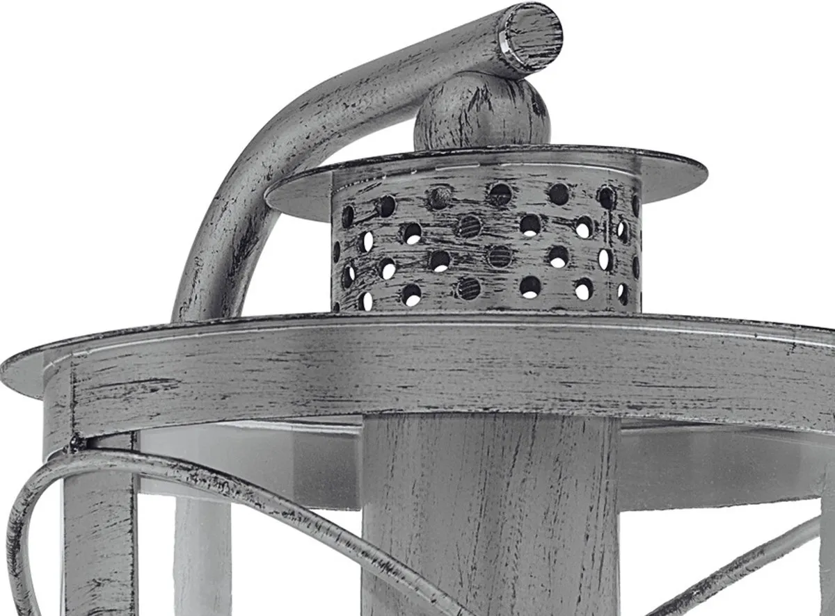 EGLO Hilburn 1 Wandlamp Buiten - E27 - 28 cm - Zilver Antiek