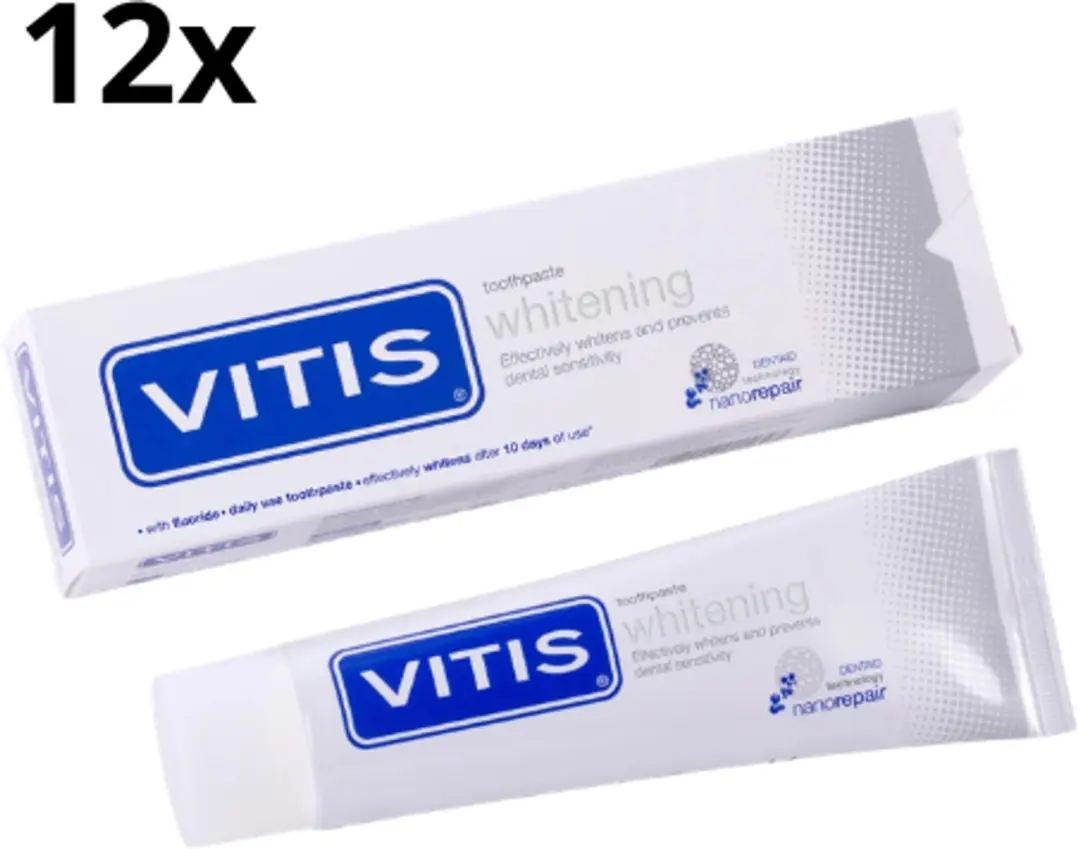 Vitis Whitening Tandpasta 12x75ml