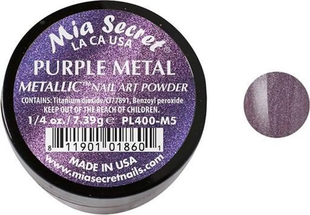 Mia Secret Metallic Acrylpoeder Roze 7.5ml