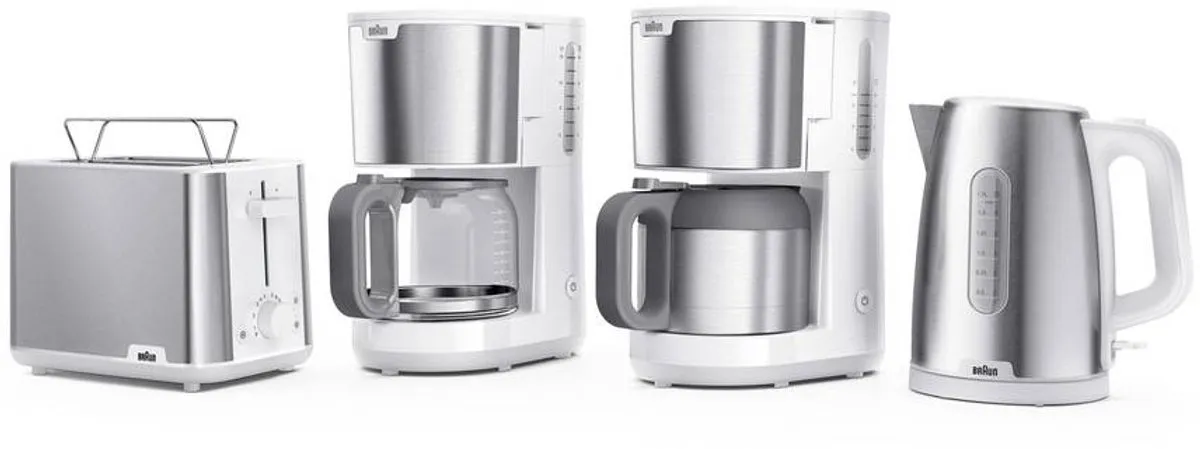 Braun IDCollection KF1505 Filterkoffiezetapparaat 1,2L - 9 Kopjes - Wit