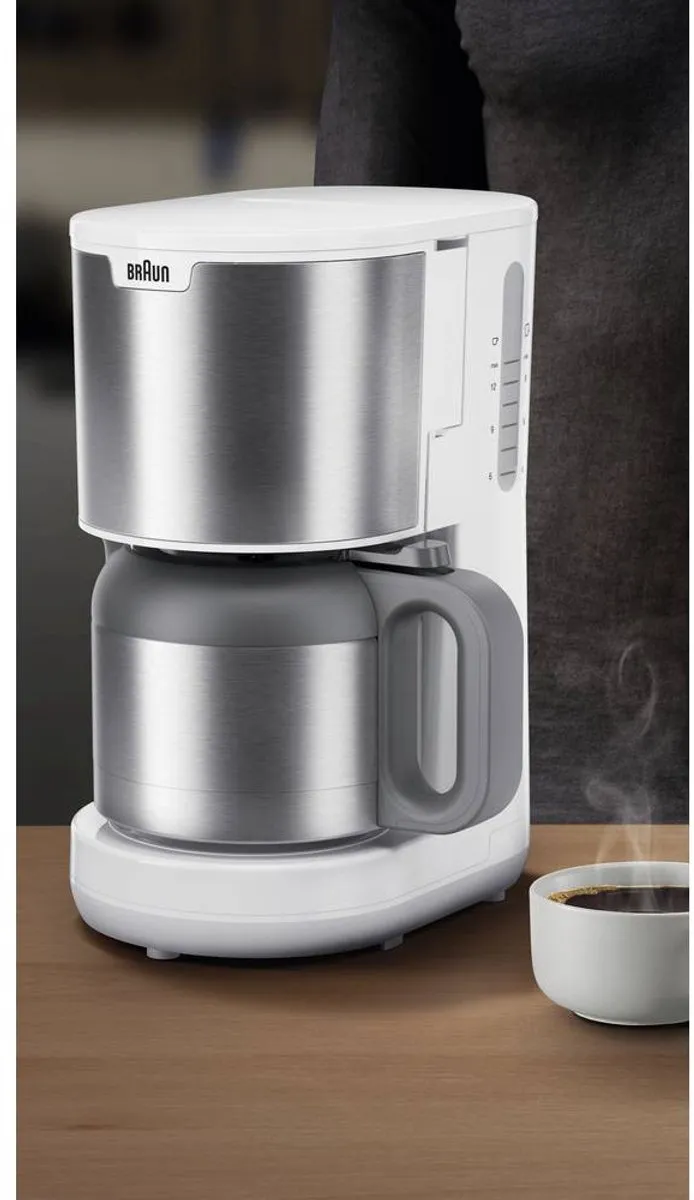 Braun IDCollection KF1505 Filterkoffiezetapparaat 1,2L - 9 Kopjes - Wit