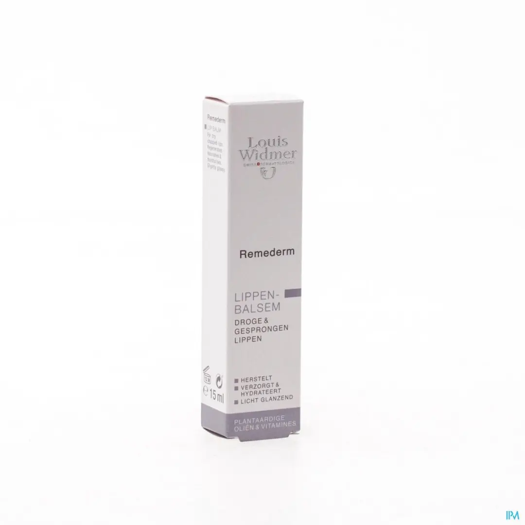 Louis Widmer Remederm Lippenbalsem 15ml - Wit