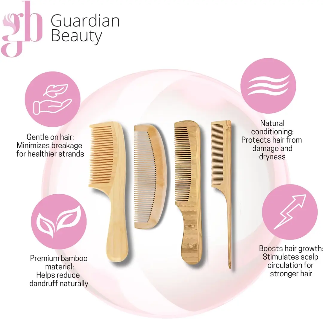 Guardian Beauty Houten Kamset - 4 Stuks