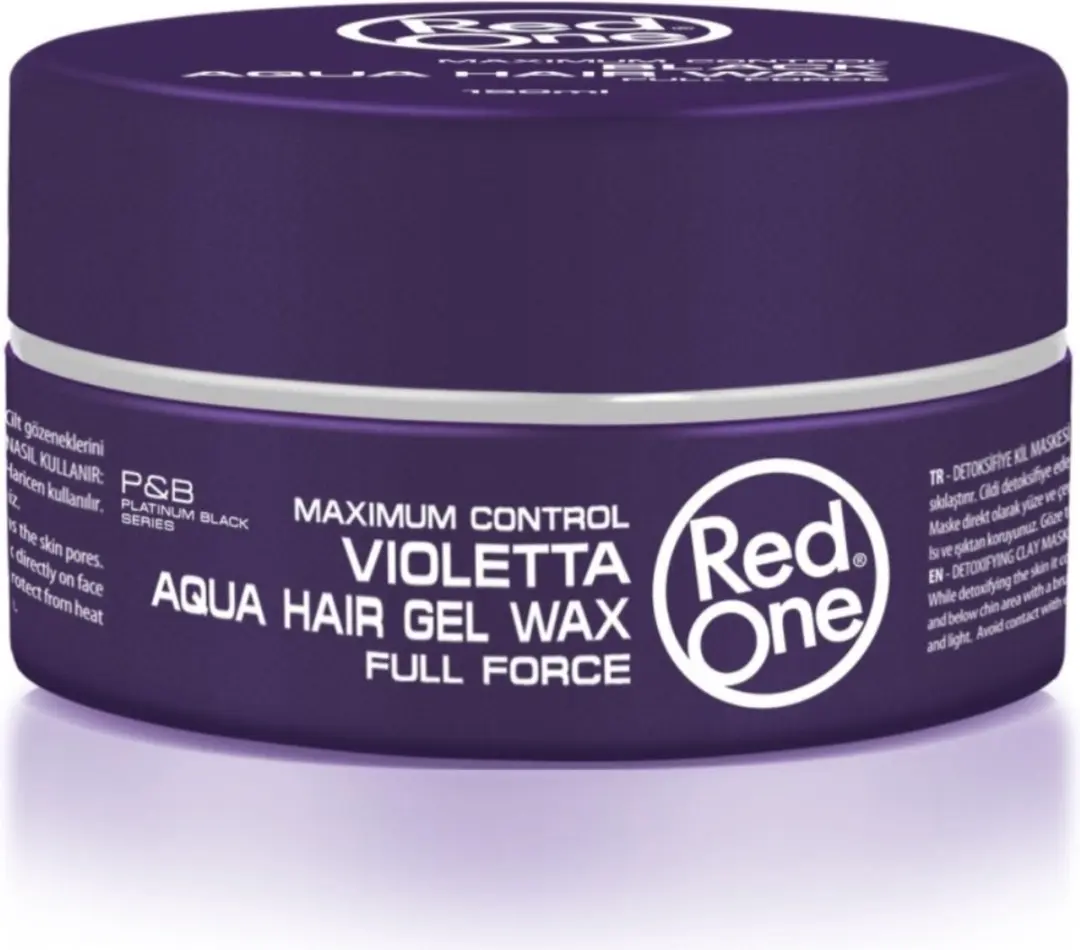 Red One Aqua Hair Gel Wax Quicksilver 150ml