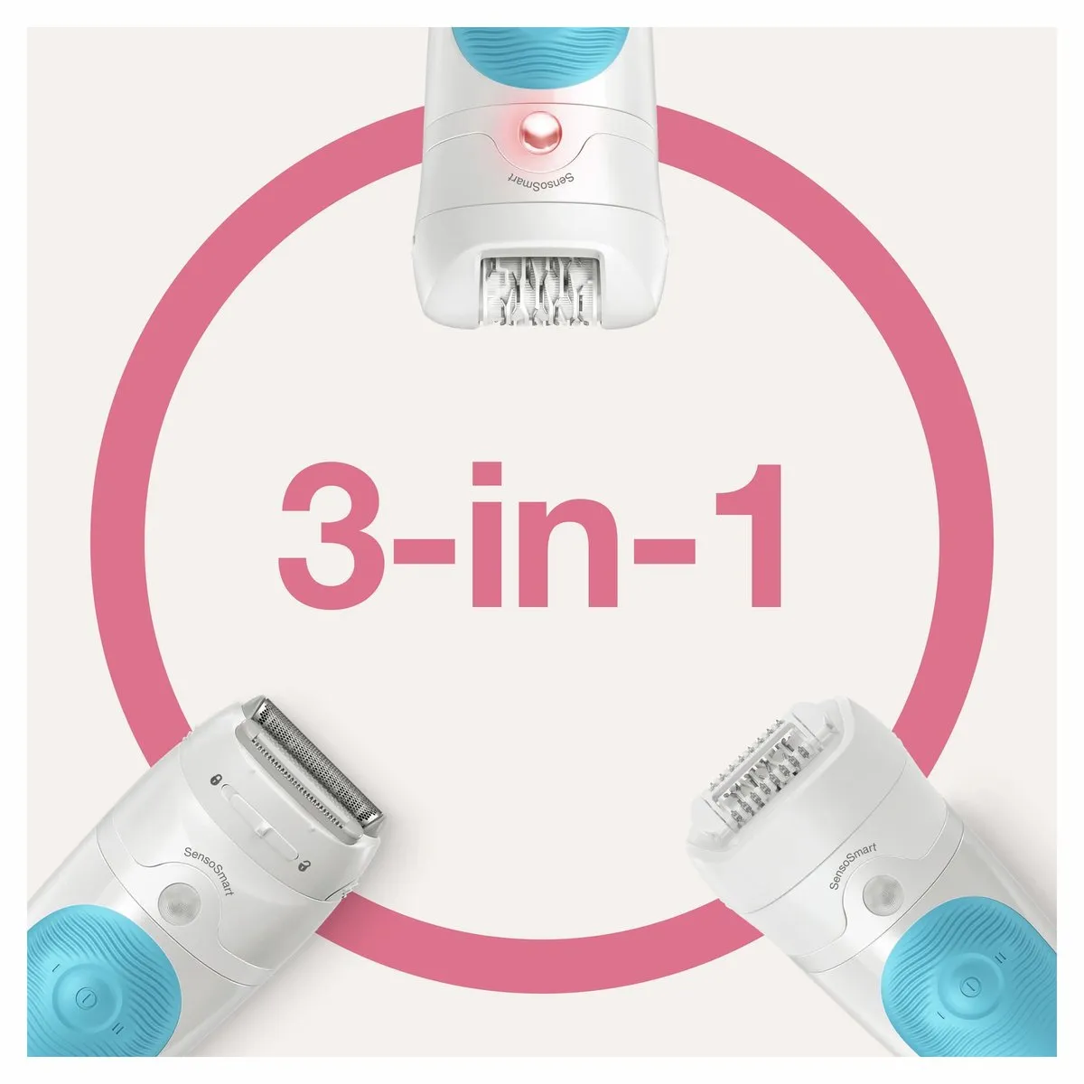 Braun Silk-épil 5 605 Epilator - Blauw/Wit