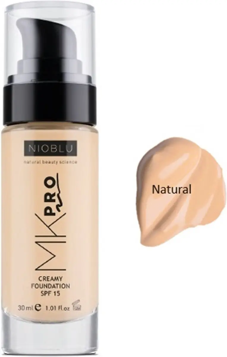 NioBlu MKPro Creamy Foundation SPF 15 Natural 30ml