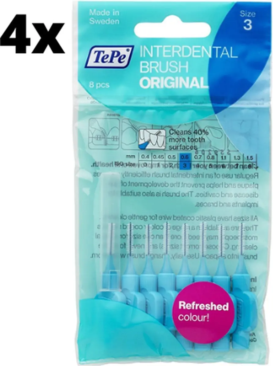 TePe Ragers Blauw 0,6mm