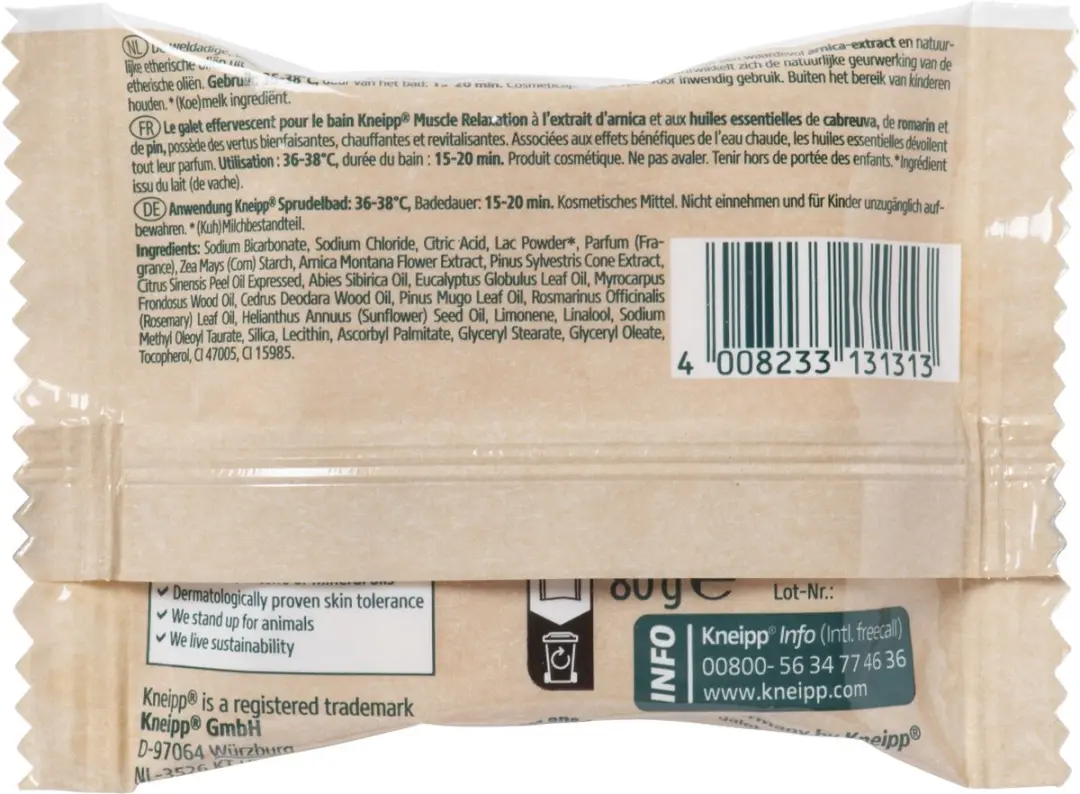 Kneipp Arnica Badbruistablet 80g