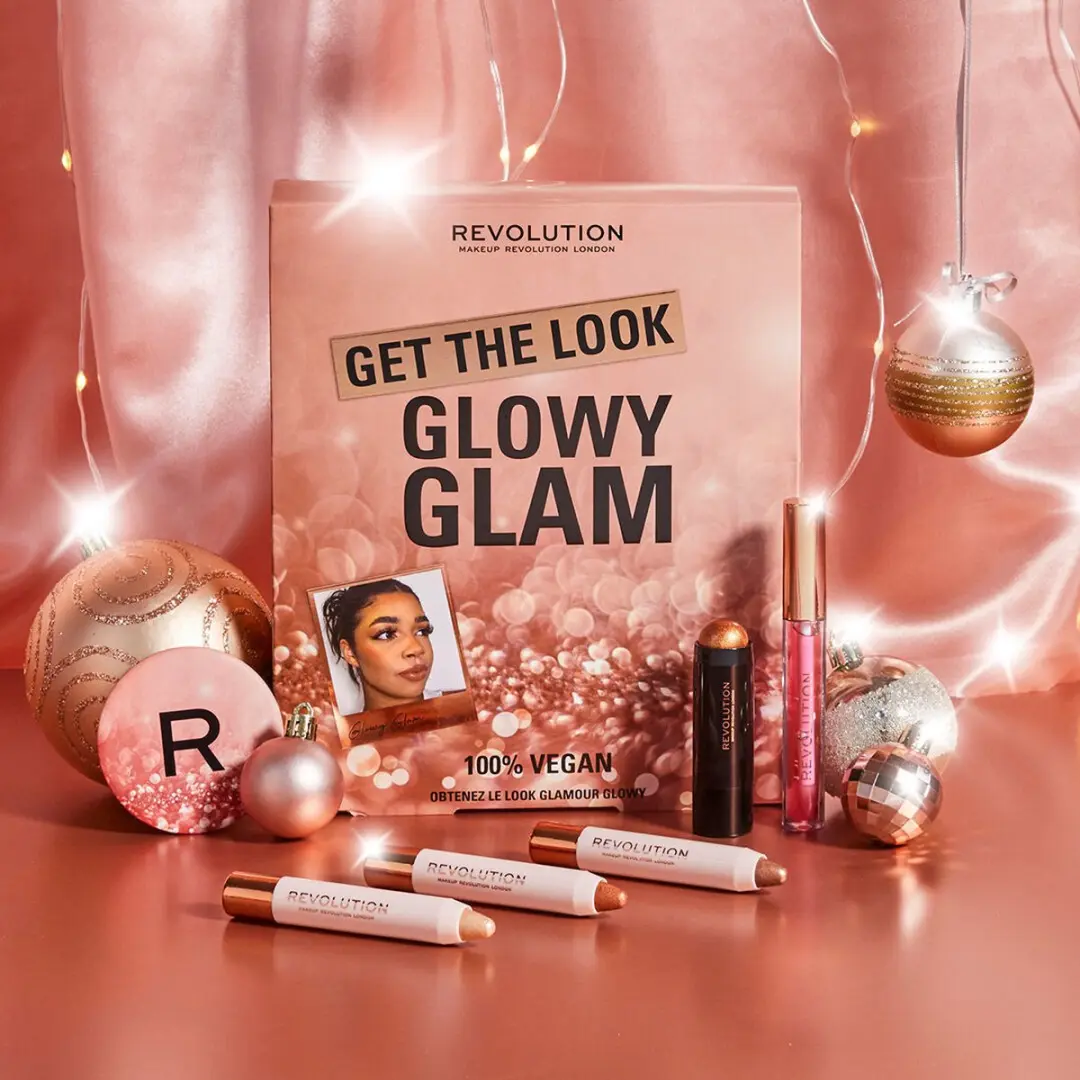 Makeup Revolution Get The Look Glowy Glam Set - 20g