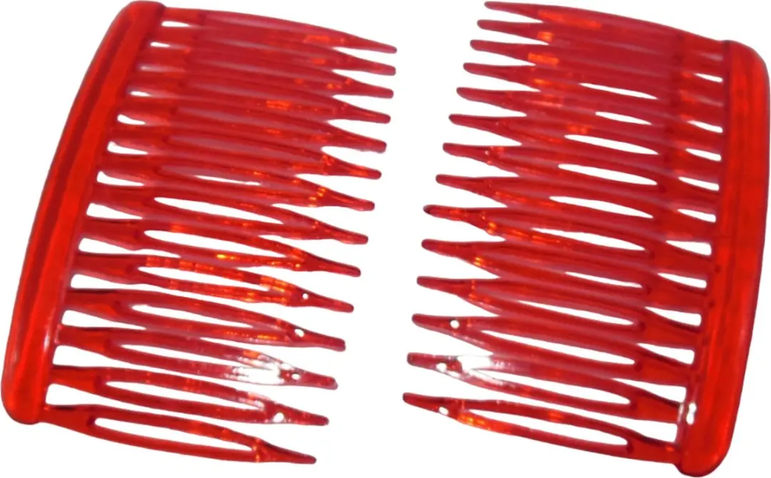 Hairmode Haarkam Zijkam Transparant Rood