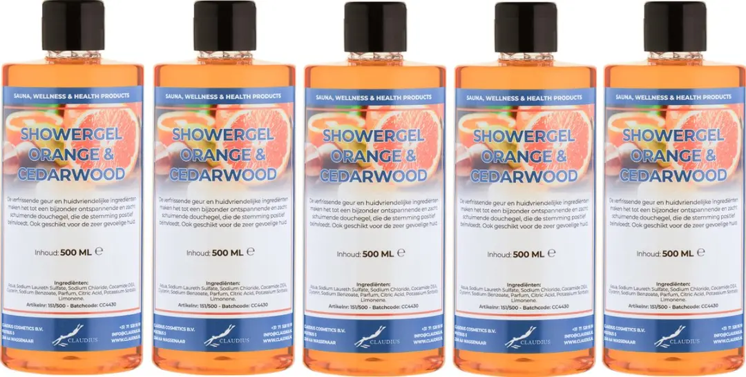 Splashbox Cosmetics Douchegel Sweet Orange & Cedarwood 500ml