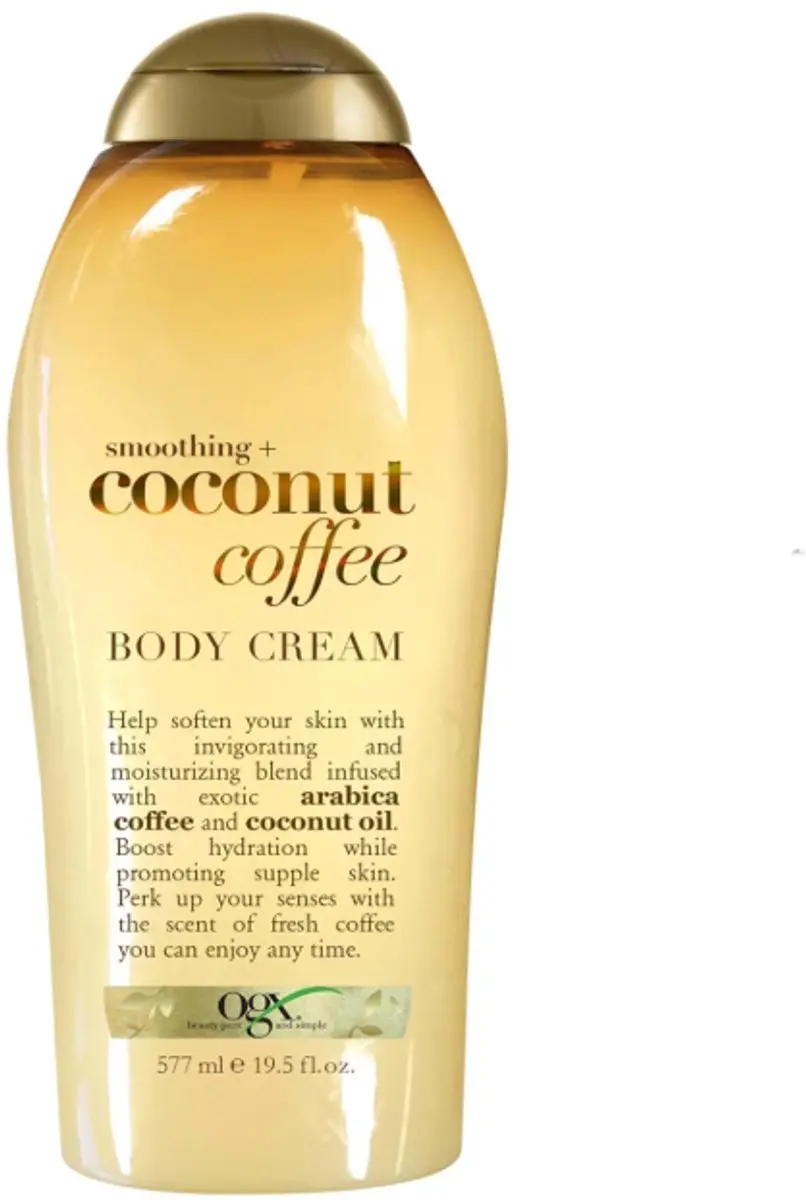 OGX Smoothing Coconut Coffee Bodycrème 577ml