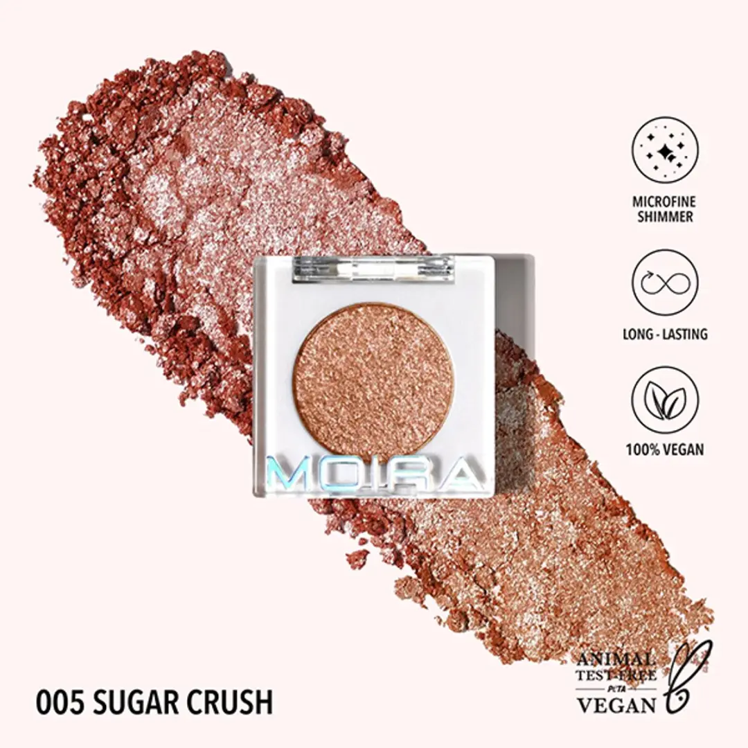 Moira Chroma Light Shadow 05 Sugar Crush Oogschaduw - 1.4 g - Roze