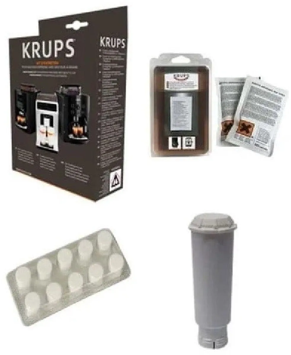 Krups Onderhoudsset Koffiemachine Ontkalkingsmiddel + Reinigingstabletten + Waterfilter