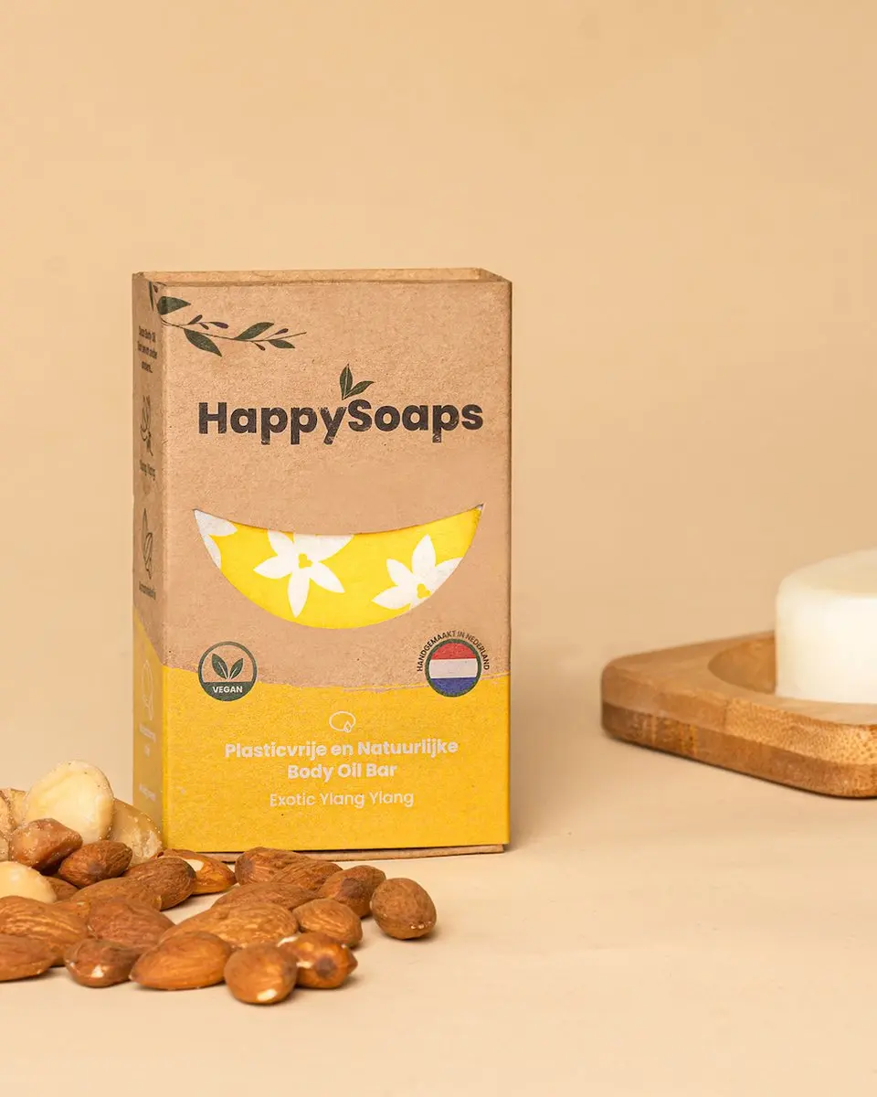 HappySoaps Body Oil Bar Exotic Ylang Ylang - 70g