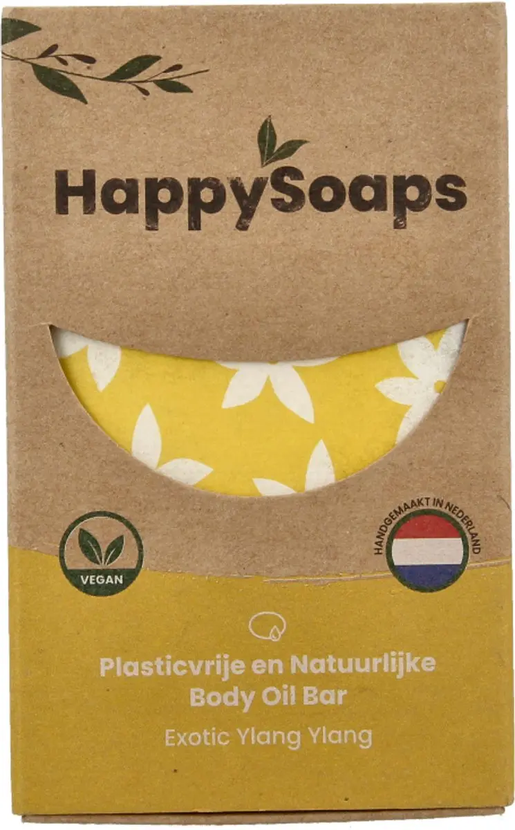 HappySoaps Body Oil Bar Exotic Ylang Ylang - 70g