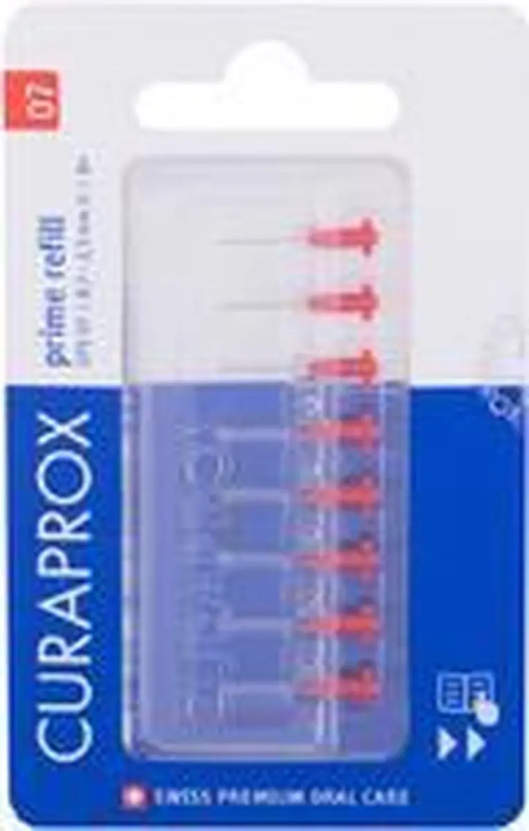 Curaprox Interdentale Rager Prime CPS 07 Rood 2,5mm - 8 Stuks - afbeelding 6 van 6