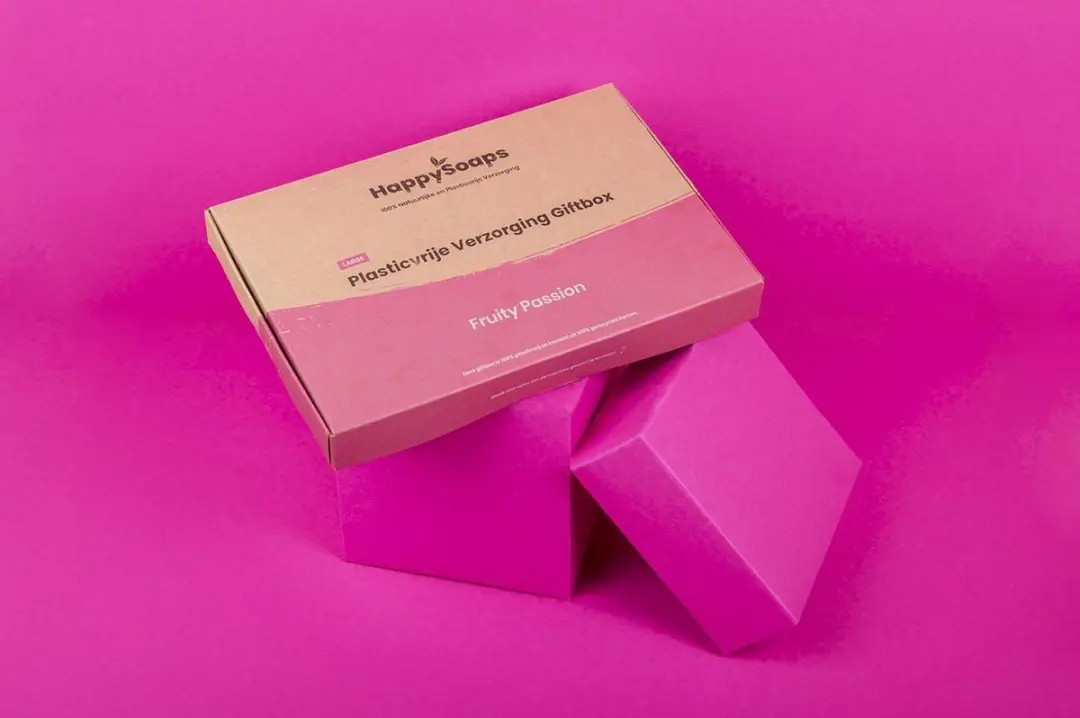 HappySoaps Geschenkdoos XL Fruity Passion - 600g - 5 Stuks