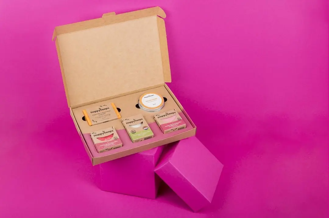 HappySoaps Geschenkdoos XL Fruity Passion - 600g - 5 Stuks