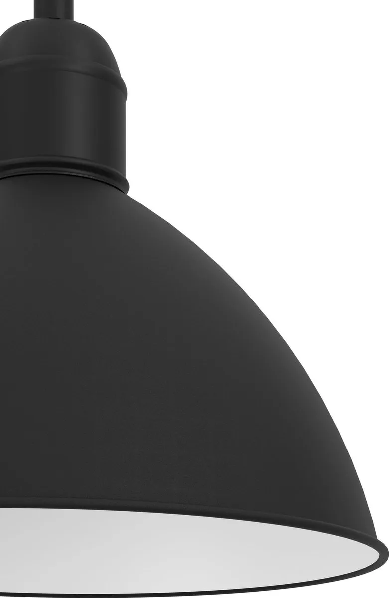 Eglo Priddy Hanglamp E27 - Ø30,5cm - Zwart/Wit