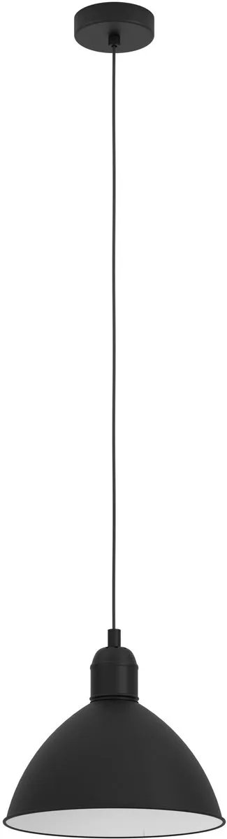 Eglo Priddy Hanglamp E27 - Ø30,5cm - Zwart/Wit