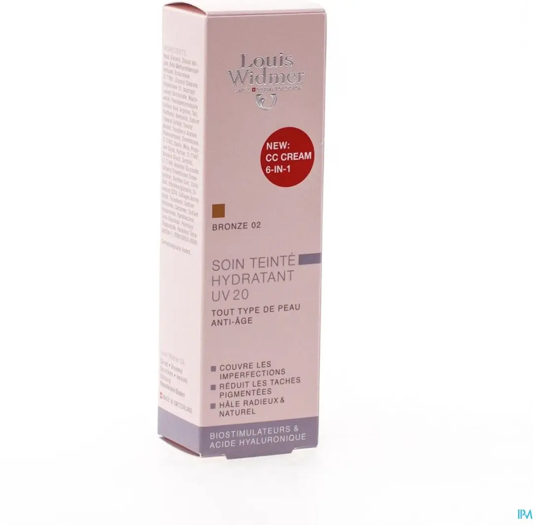 Louis Widmer CC Cream Getinte Dagverzorging UV20 - 30ml - Bronze