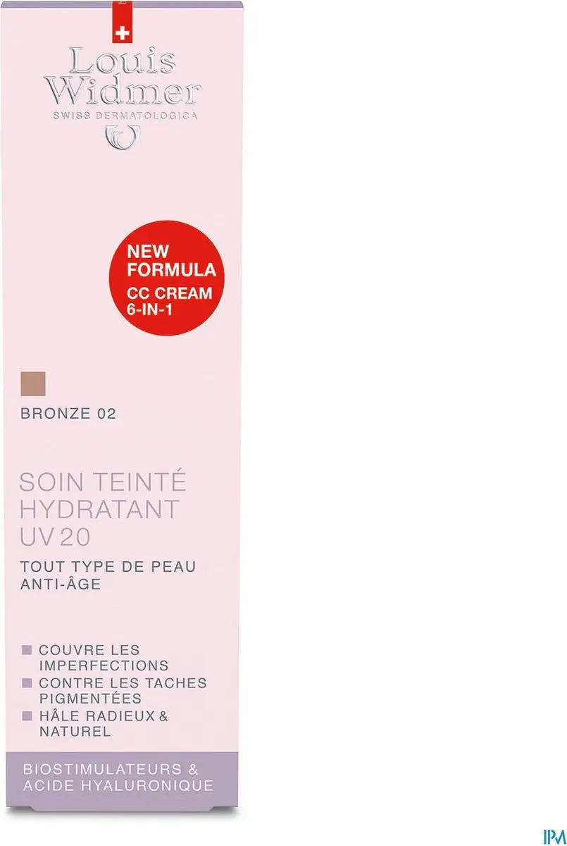 Louis Widmer CC Cream Getinte Dagverzorging UV20 - 30ml - Bronze