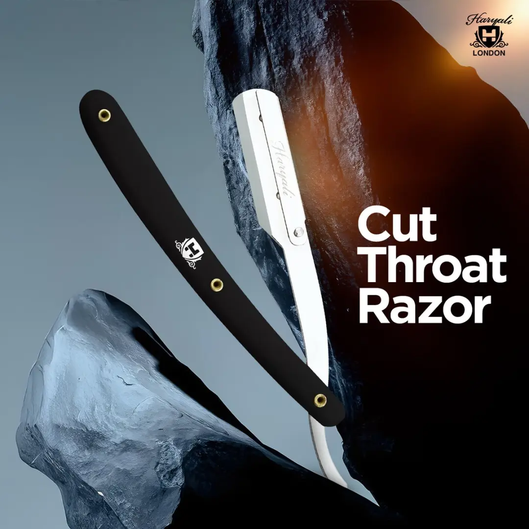 Haryali London Cutthroat Scheermes - 1 Stuk - Zwart - afbeelding 6 van 6