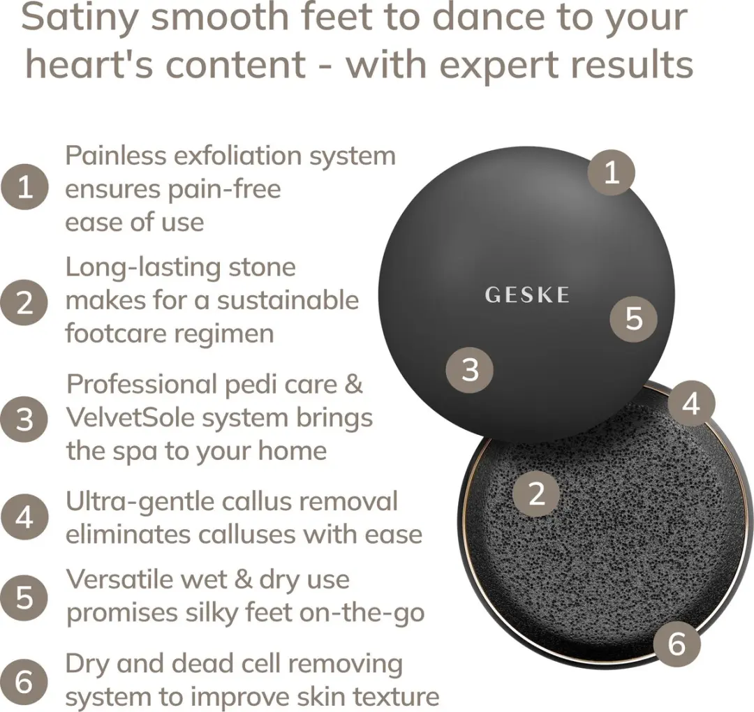 GESKE Pumice Stone Callus Remover 7-in-1 - Grijs