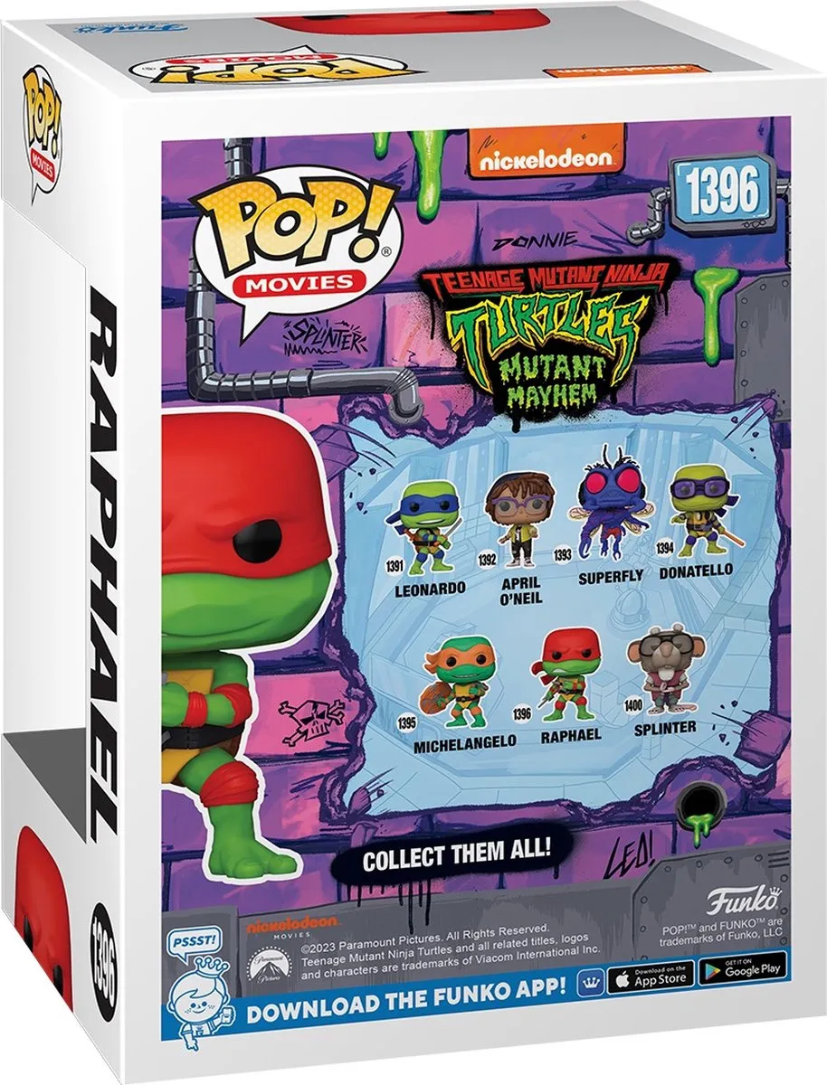 Funko Pop Movies TMNT Raphael #1396 - Multi