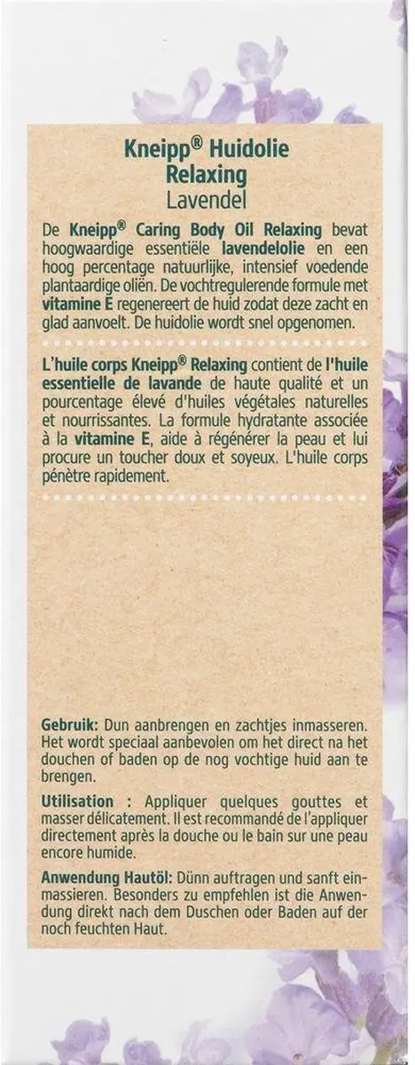 Kneipp Huidolie Lavendel 100ml