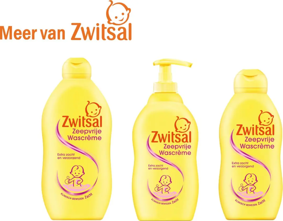 Zwitsal Wascreme 400ml - 3 Stuks