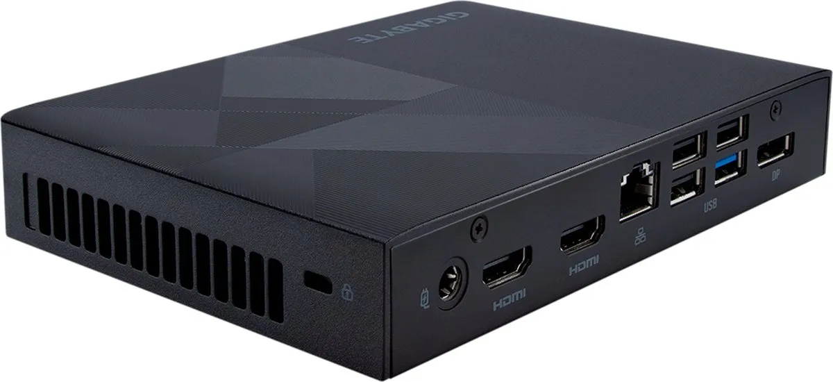 Gigabyte BRIX GB-BNIP-N200 Barebone - Intel N200 - Zwart - afbeelding 2 van 3