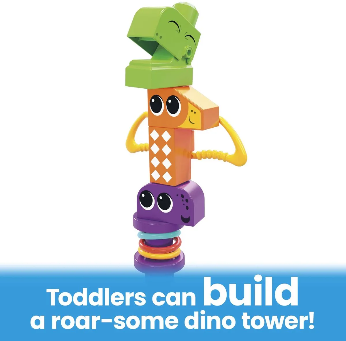 Mega Bloks Piep en Knars Dino's - 24 Stukken Multicolor