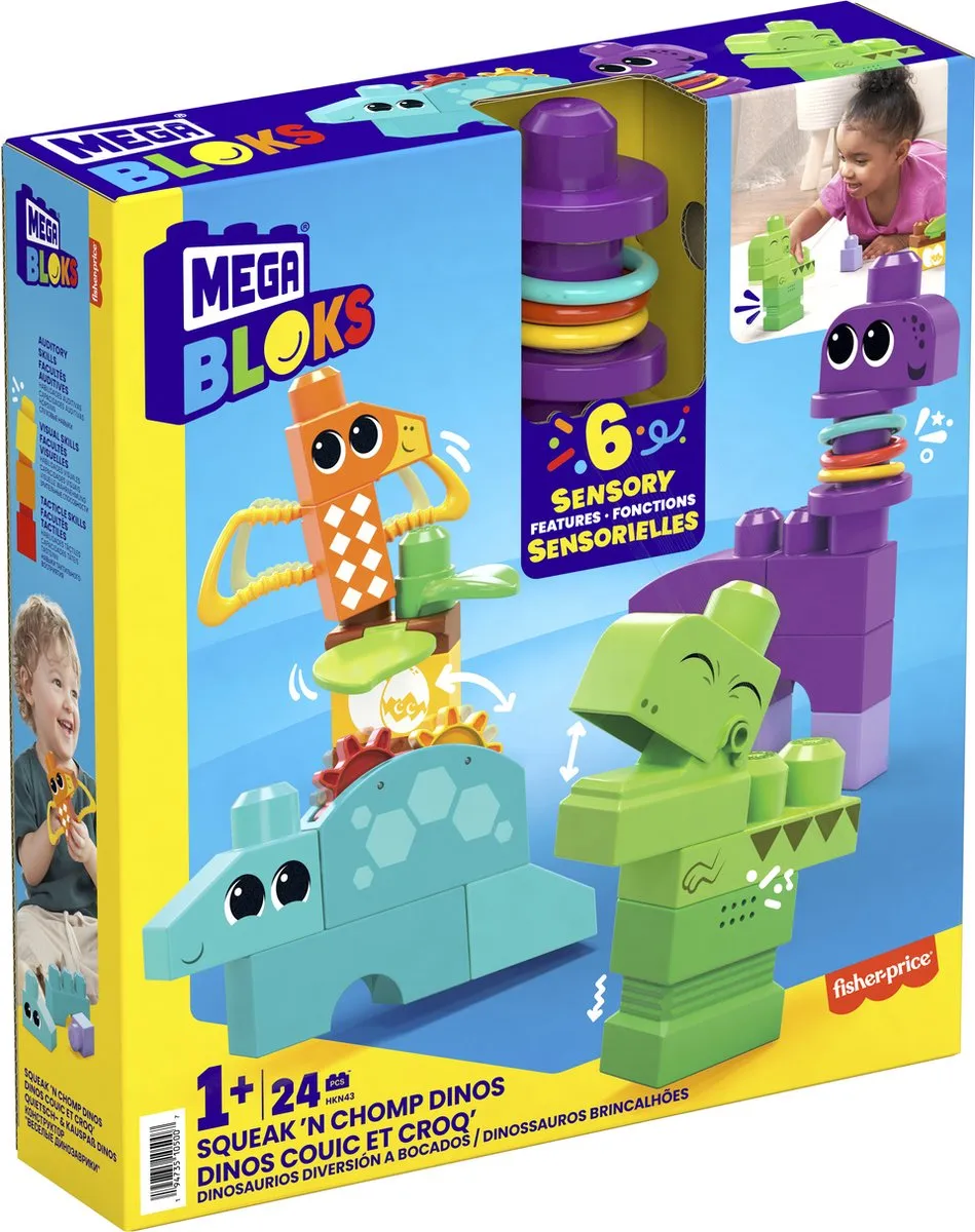 Mega Bloks Piep en Knars Dino's