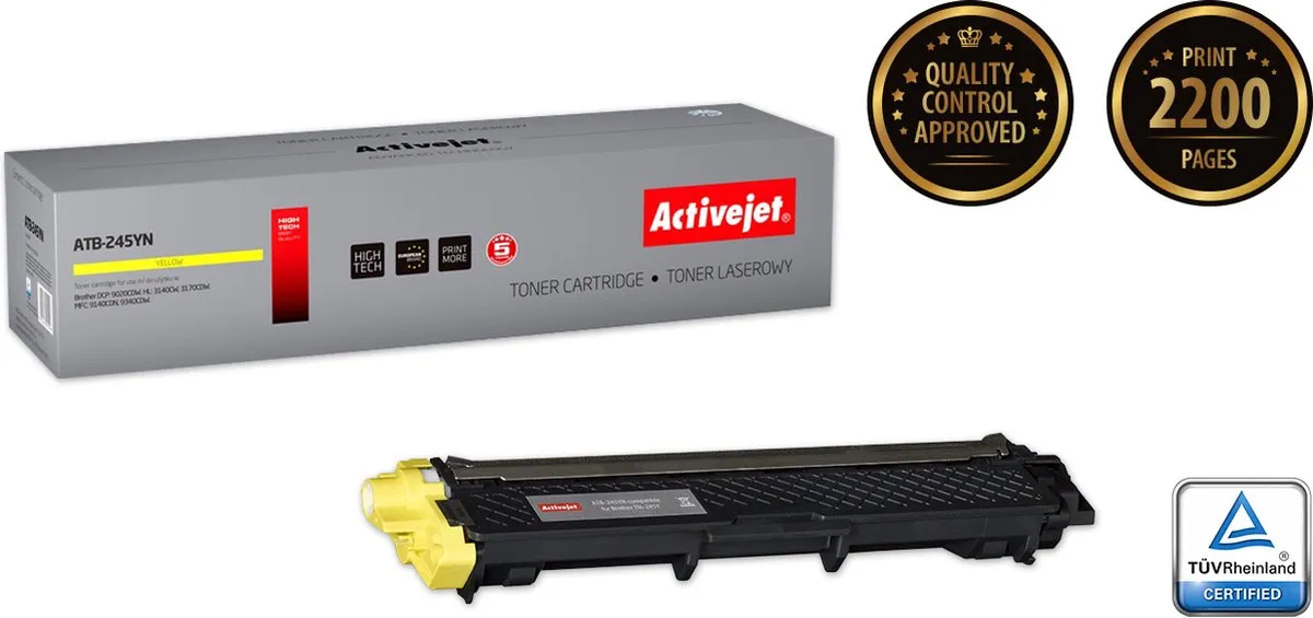 Brother ActiveJet ATB-247CN Tonercartridge - Cyaan - 2300 Pagina's