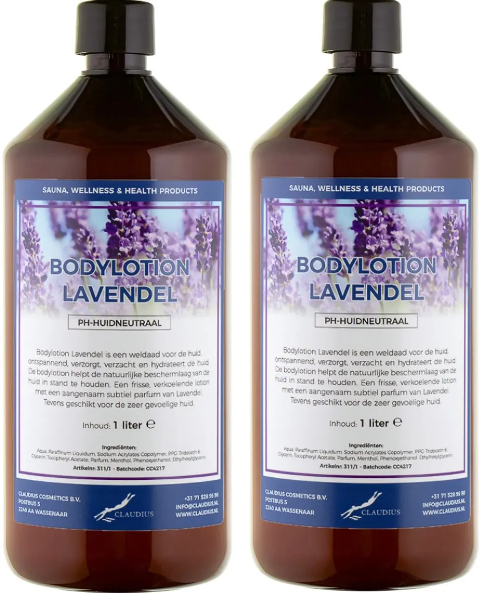 Splashbox Cosmetics Bodylotion Lavendel 2 Liter - 2 Stuks