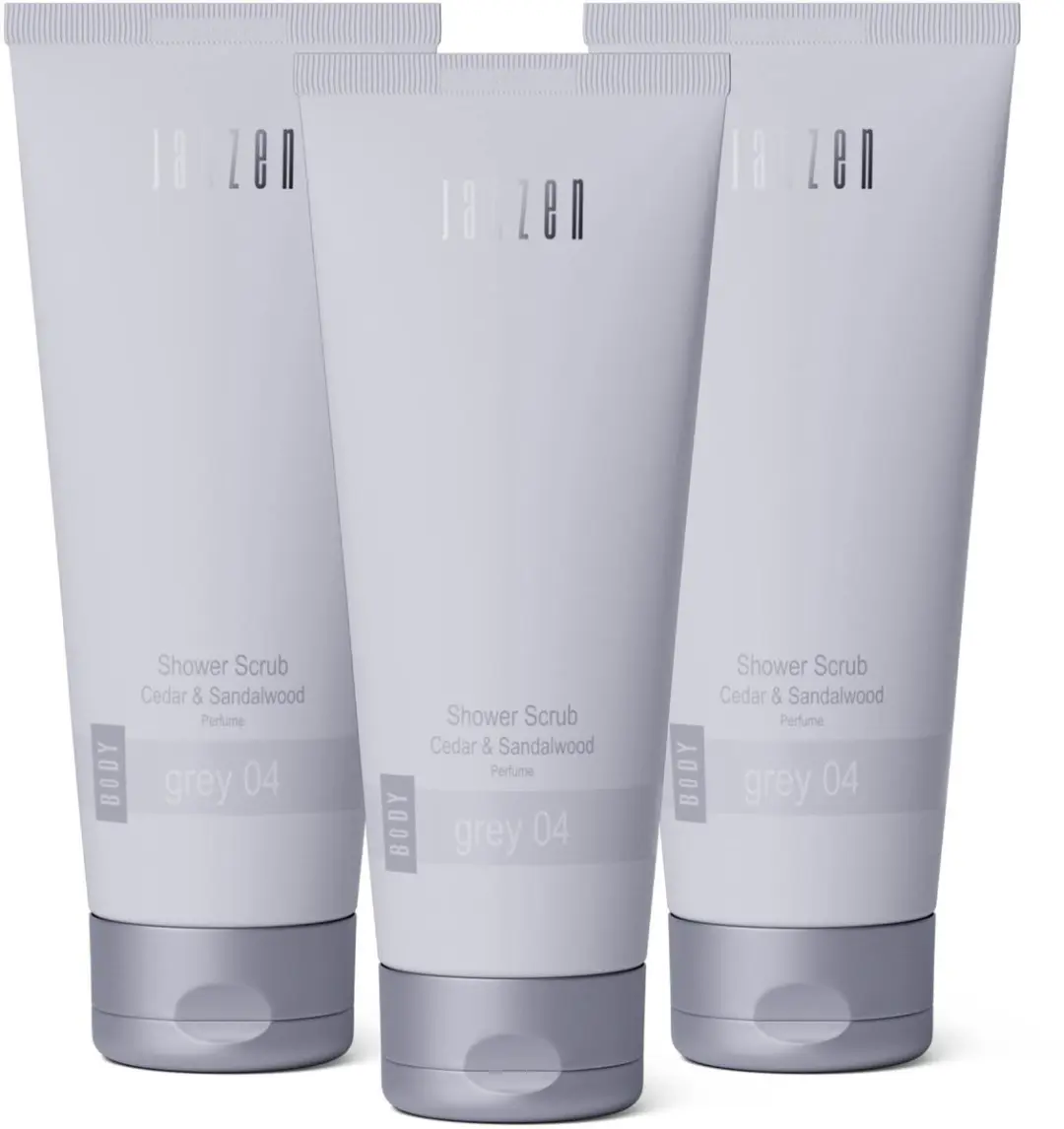 Janzen Shower Scrub Grey 3-pack