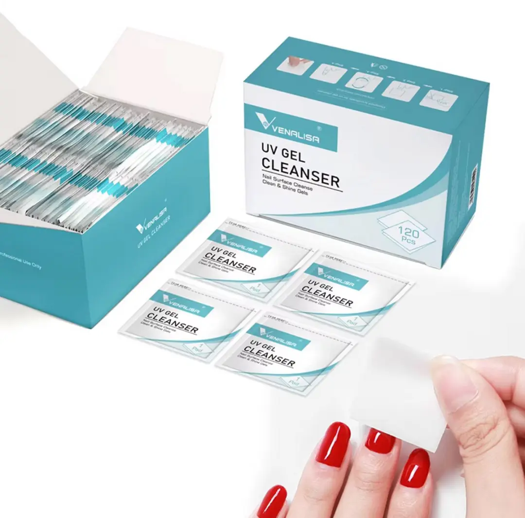 Venalisa Gel Remover & Cleanser Doekjes - 2x120 Stuks